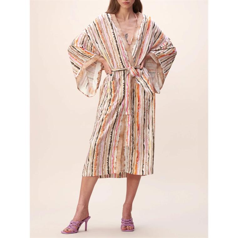 Lala Berlin Kimono Kitty, Sunset Stripe